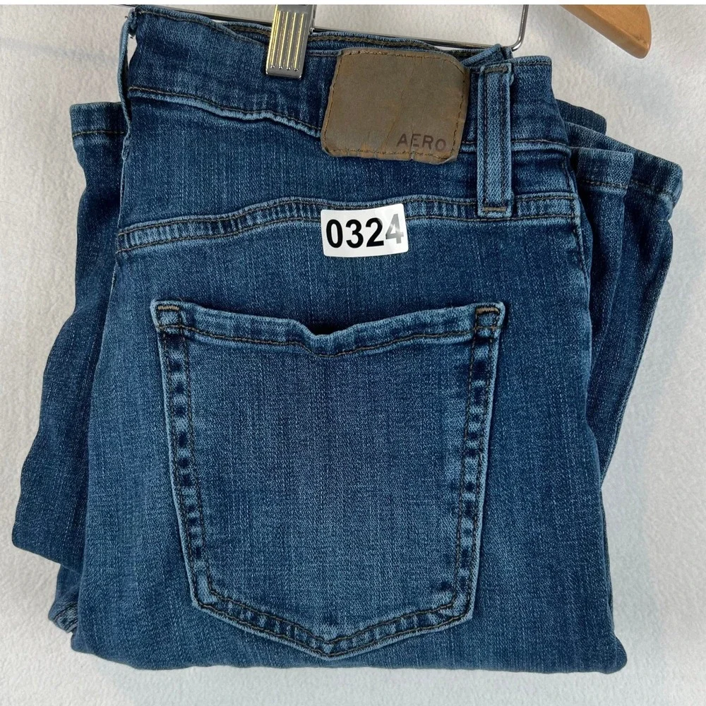 Aeropostale High Rise‎ Flare Jeans Dark Wash Denim Comfort Stretch Size 10